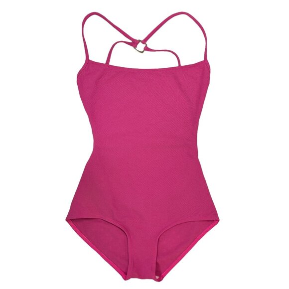 LOUIS VUITTON Vintage LV Logo Monogram Swimsuit #36 Bodysuit Pink Nylon [103654] - Picture 1 of 10